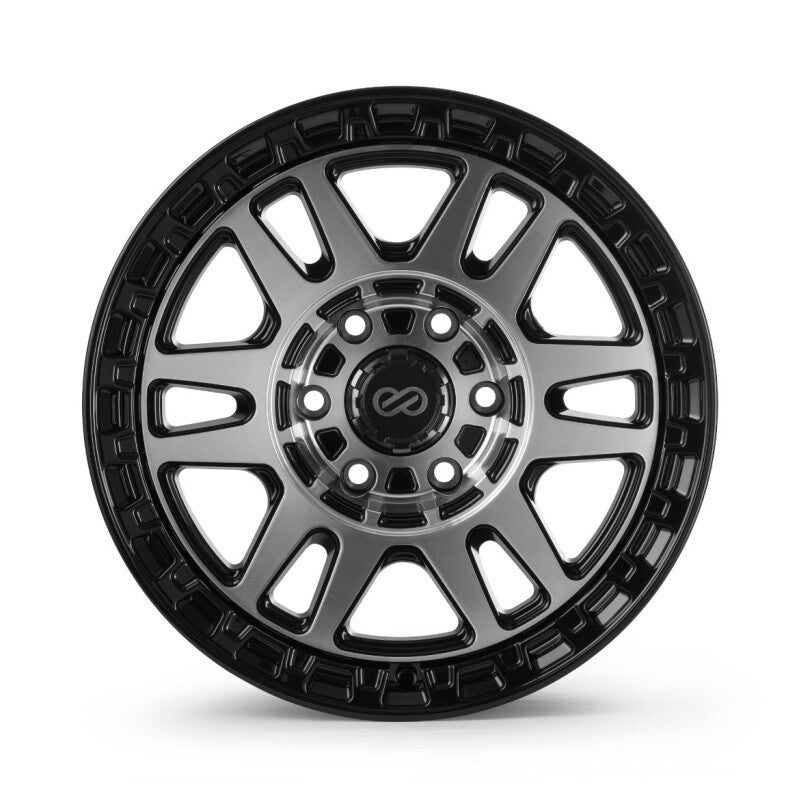Enkei Trail-Tracker 18x9 / 6x139.7 BP / ET-12 / 106.1mm Bore - Matte Black Machined Wheel
