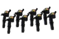Granatelli 97-10 Ford F-150 4.6L 25KV OEM Coil Pack Replacements - Black (Set of 8)