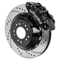 Wilwood Narrow Superlite 6R Front Kit 14.00in Drilled & Slotted Rotors - Black