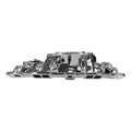Edelbrock Chevy SB Performer EPS Intake Manifold w/ Oil Fill Tube - Chrome Plasma