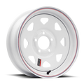Raceline 80 Series 8 Spoke 16x8in / 8x6.5 BP / 4.5in BS - White