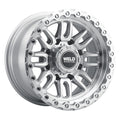 Weld Off-Road Swift 17x9in - 8x165.1 BP - ET-12 - 125.1mm CB - Gloss Silver Machined Wheel & Ring