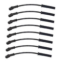 Moroso 99-13 GM LS/LQ 4.8/5.3/5.7/6.0/6.2L Ultra350 8mm Multi-Angle Boot Spark Plug Wire Set - Black