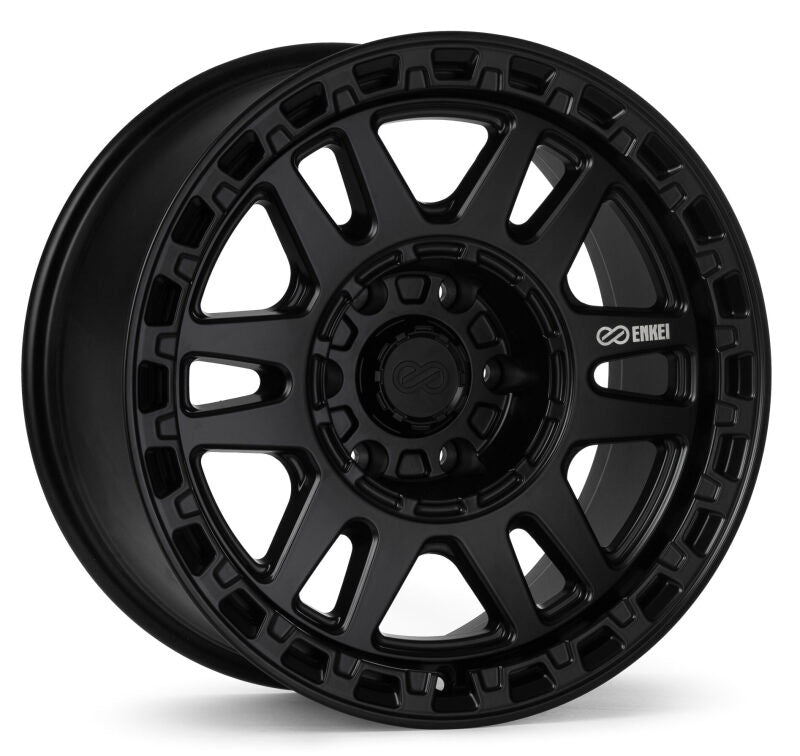 Enkei Trail-Tracker 18x9 / 6x139.7 BP / ET-12 / 106.1mm Bore - Matte Black Wheel