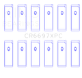 King Engine Bearings Nissan RB25/RB26 (Size .026) Coated Performance Rod Bearing Set