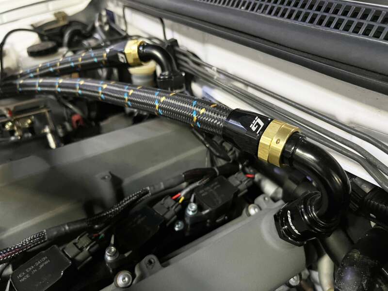 GReddy AN08 STRAIGHT HOSE END SWIVEL BLACK/GOLD ANODIZED