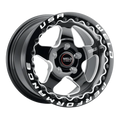 Weld S904 17x10 Ventura Beadlock 5x114.3 ET 49 BS 7.42 Gloss BLK MIL DIA 78.1