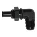 DeatschWerks 10AN Male Flare Bulkhead to 1/2in Hose Barb 90-Degree