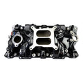 Edelbrock Chevy SB Performer EPS Manifold w/ Oil Fill Tube - Black Plasma