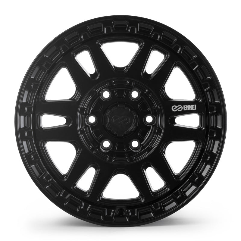 Enkei Trail-Tracker 18x9 / 6x139.7 BP / ET42 / 106.1mm Bore - Matte Black Wheel