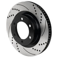 Wilwood 6x5.5 SRP Drilled & Slotted Black Electro Coat Rotor LH
