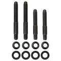 Moroso 2PC 5/16in-24 x 2.0in & 2 PC 5/16in-24 X 2.5in Long 12-Point Nuts Carb Stud Kit w/Bracket
