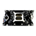 Edelbrock RPM Air-Gap Manifold for Small-Block Chevy Vortec - Black Plasma Finish